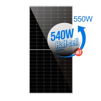 China Solasun high efficiency 540w 550w 555W for solar panel storage system 144 cells with good price for sale 182mmx182mm for sale