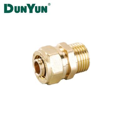 China Pex Al Pex Pipe Chinese Supplier Brass Compressiom Fitting For Pex Al Pex Pipe for sale