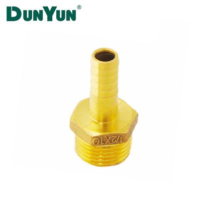 China Male Thread Brass Brass Hose Fittings Hose Barb Coupler Hose Adaptor for Natural Gas for sale