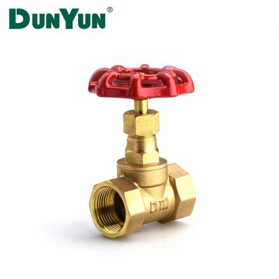 China Red Gas Handwheel Stop Valve Brass Ball Valve For Water for sale