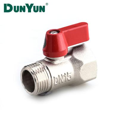 China General High Quality Forged Male And Female Brass Mini Ball Valve For Water for sale