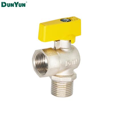 China General Angle High Quality Forged Brass Gas Valve With Butterfly Handle for sale