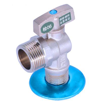 China General hot sale forged male threaded brass angle valve with factory price for sale