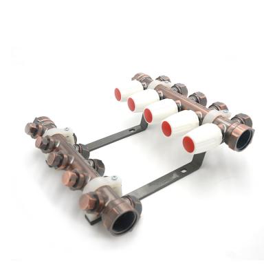 China Brass Underfloor Heating System Radiator Floor Water Heating Manifold for sale