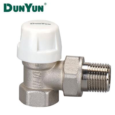 China General Forged Brass Manual Radiator Valve With Lock Shield for sale