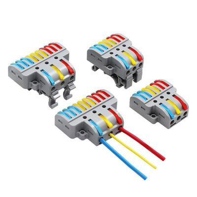 China Automotive 2 In 4 Wire Quick Out Plastic Connectors / Unplug Electronic Wire Connector for sale