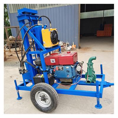 China Factory price portable diesel hydraulic deep hole hammer drill rig 150m water well drilling and rig machine agricultural irrigation for sale