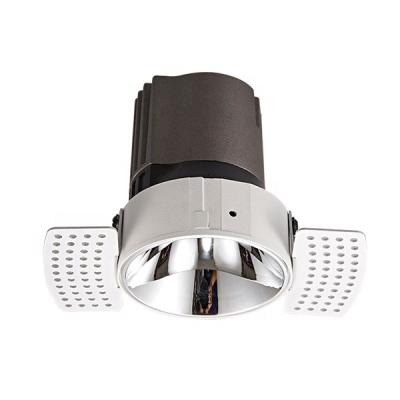 China Pre-embedded trim less hotel villa home led downlight adjustable frame skin cob led trimless downlight for sale