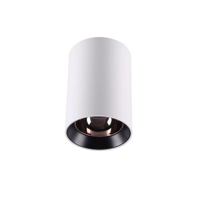 China Modern white black color anti-glare cob led dimmable 9w surface mounted downlight for sale