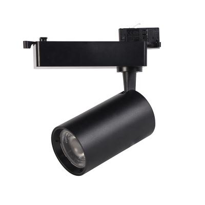 China 350' rotatable; ° COB track spot light 4 wires powergear adapter led track light beam angle 15D24D38D60D for sale