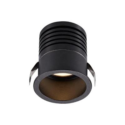 China Recessed Modern White Black Led Downlights Mini Cabinet Lighting 3w Led Spotlight 220v for sale