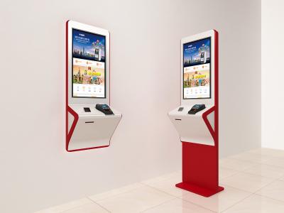 Cina Chiosco su ordinazione automatico del touch screen per il pavimento del ristorante che sta fissato al muro in vendita