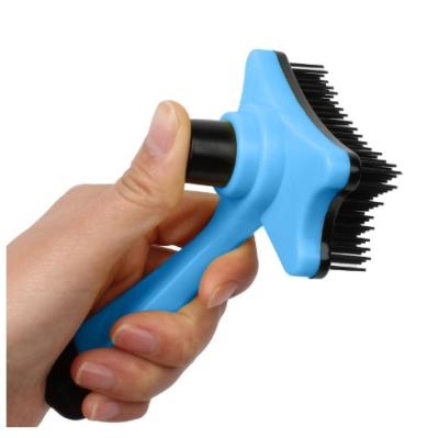 China Stocked Throwing Self-Cleaning Dog Pet Bath Sweep Grooming Tools Pet Hair Brush Remover for sale