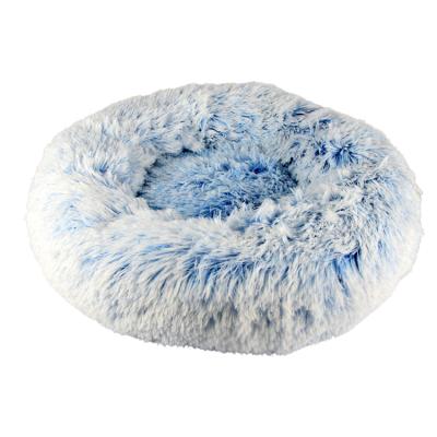 China Breathable Luxury Soft Donut Memory Foam Cat Bed Custom Various Color Fluffy Pet Cushion for sale