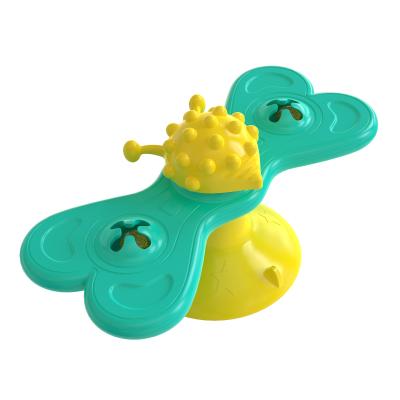 China New Design Cat Rotatable Butterfly Turntable Cat Toy With Teasing Catnip Durable Cat Toy for sale