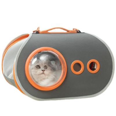 China Oxford Cat Bag Dog Bag Pet Vitality Space Capsule Out of Box Portable One-Shoulder Air Travel Diagonal Pet Bag for sale