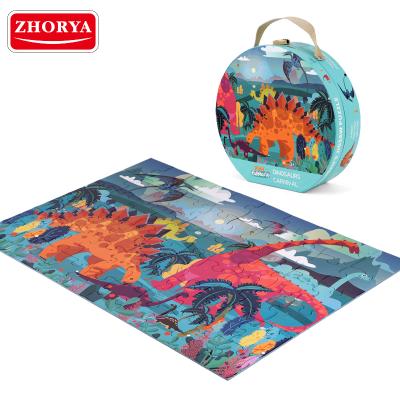 China DIY TOY Zhorya DIY Jigsaw Puzzle Dinosaurs Kids Jigsaw Puzzle Animal Paper Toys for sale