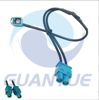 China Car radio two-to-two to FAKRA radio antenna interface conversion line is suitable for Volkswagen Audi. for sale