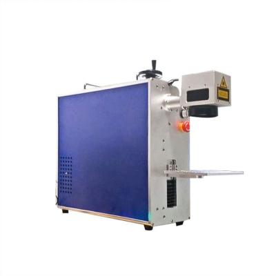 China Handheld Laser Marking Machine MINI Portable Fiber Laser Marking With Workbench for sale