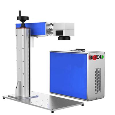 China Air Cooled Portable Raycus Split Fiber Laser Marking Machine For Metal Name Plate for sale