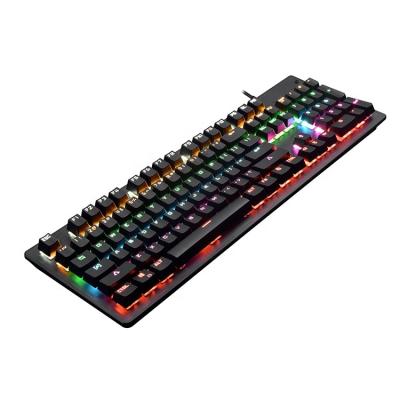 China RGB Waterproof Gaming Plug and Play High Quality Wired Mechanical Keyboard for sale