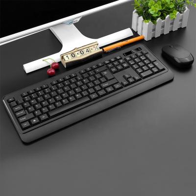 China Desktop 2.4GHz USB Connection Slim Wireless Keyboard And Mouse Mini Wireless Keyboard And Mouse Combo Set for sale