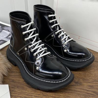 China Fashion Trend New Autumn New Heightened Motorcycle Boots Round Head Lovely Breathable Retro Short Boots for sale