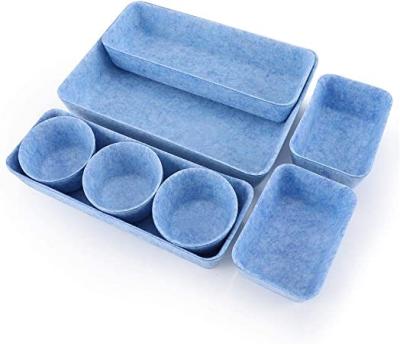 China Viable Table Desk Drawer Organizer Felt Storage Organizer With Insert Barrel for sale