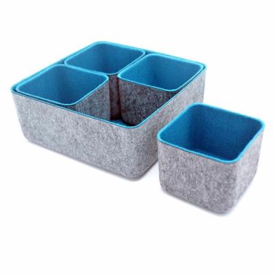 China 8pcs Viable Drawer Organizers, Dividers, Storage Box, Felt Containers Toy Basket Shelf Storage Bins Inserts Tool Cubes for sale