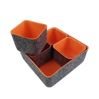 China Felt Lady Factory Sale Various Storage Barrel Storage Basket For Drawer Organizer for sale