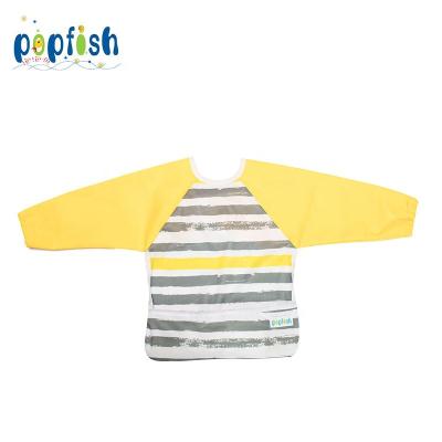 China New Style Antibacterial PUL Waterproof Long Bibs For Toddlers Feeding for sale