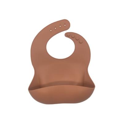 China OEM BPA Silicone Baby Bibs S BPA Free Waterproof Soft Goods Adjustable Silicone Bibs for Babies and Toddlers for sale