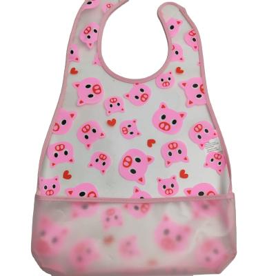 China Wholesale Best Baby Antibacterial PEVA Waterproof Easy Washable Bibs For Babies And Toddlers for sale