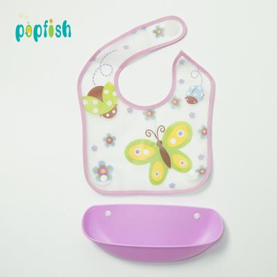 China New Arrival Antibacterial Silicone Bandana Detachable Waterproof Bibs For Baby for sale