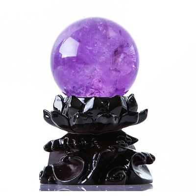 China China Feng Shui Ornament Natural Amethyst Ball For Defend Misfortune And Bring Lucky for sale