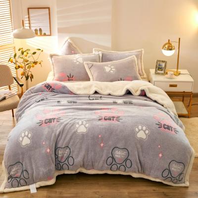 China Special New Design Fleece Flannel Jacquard Creative Thick And Popular Knitted Blanket for sale