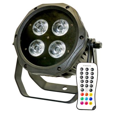 China Battery / 4x15w rgbwa wireless 5 in 1 waterproof battery operated dmx par light 4leds wireless uplights for sale