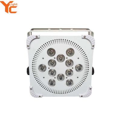 China Theme Park DJ Lighting 12pcs 15W RGBWA 5in1 Battery LED Par Light for sale