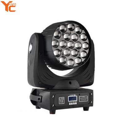 China Guangzhou Manufacturer Stage Light 19pcs 4-In-1 Led Zoom Moving Head Light 400x290x440mm for sale