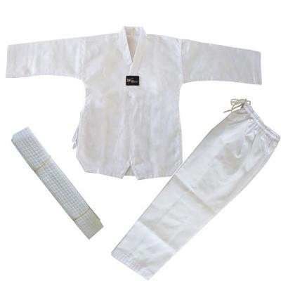 China Good quality durable custom sale embroidery tkd training uniform suits for kids Taekwondo dobok for sale