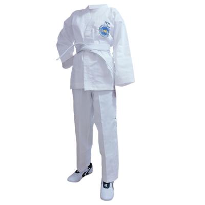 China Hot Sale Custom Made Durable Durable ITF Dobok Taekwondo Polyester / Cotton Martial Art Uniform Breathable Uniform for sale