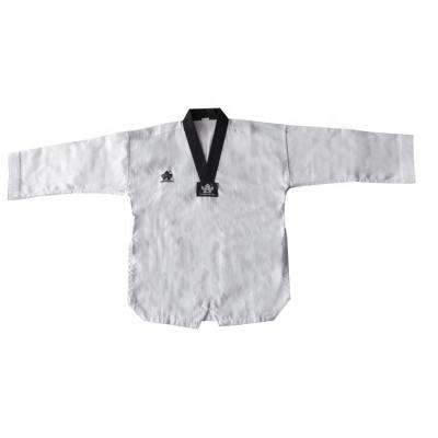 China Breathable Durable Custom White Durable No Pilling Dobok Taekwondo Uniform for sale