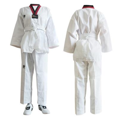 China Durable custom made wtf hot sale size xxxs - xxxl kids martial art uniforms taekwondo adult uniform dobok for sale