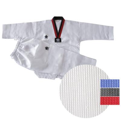 China Durable Customized White Taekwondo Karate Uniform for sale