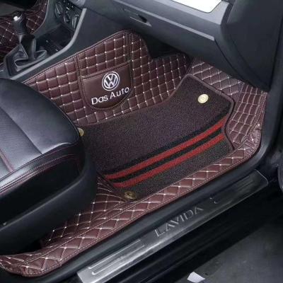 China Anti Skid / Waterproof / Easy Cleaned / All-Season Anti Slip Diamond Car Foot Mats Customized Luxury Universal 5d Car Mats for sale