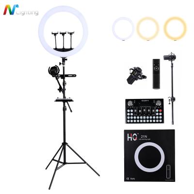 China ABS+PC 2020 ABS+PC tik tok youtube vlog 2800-6800k selfie led ring selfie light 18 inch for sale