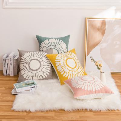 China PORTABLE Modern Design Embroidered Custom Throw Pillow Case Sofa Cushion Cover For Home Decor for sale