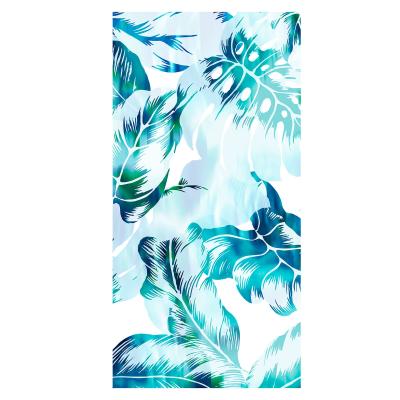 China Wholesale Sustainable Digital Printed Microfiber Pool Stripe Sand Stripe Quick Dry Beach Towel for sale