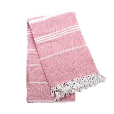 China Anti-Static Wholesale Cotton Turkish Beach Towel Blanket for sale