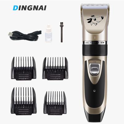 China Hot Sale Dog Hair Clippers Electrics Trimmer Cordless Pet Viable Low Noise Grooming Clippers for sale